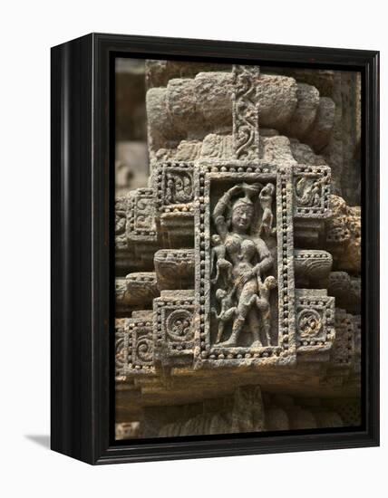 Details of Bas Relief of Orissa Dancers at Sun Temple, Konark, Orissa, India-Keren Su-Framed Premier Image Canvas