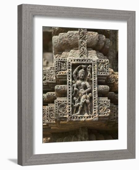 Details of Bas Relief of Orissa Dancers at Sun Temple, Konark, Orissa, India-Keren Su-Framed Photographic Print