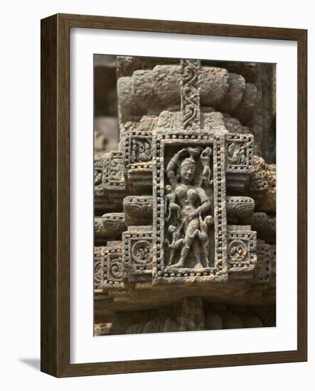 Details of Bas Relief of Orissa Dancers at Sun Temple, Konark, Orissa, India-Keren Su-Framed Photographic Print