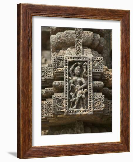 Details of Bas Relief of Orissa Dancers at Sun Temple, Konark, Orissa, India-Keren Su-Framed Photographic Print