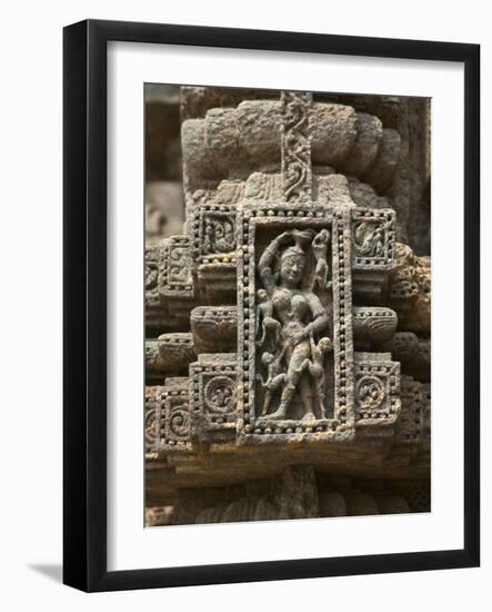 Details of Bas Relief of Orissa Dancers at Sun Temple, Konark, Orissa, India-Keren Su-Framed Photographic Print