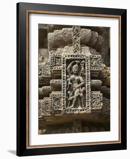 Details of Bas Relief of Orissa Dancers at Sun Temple, Konark, Orissa, India-Keren Su-Framed Photographic Print