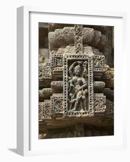 Details of Bas Relief of Orissa Dancers at Sun Temple, Konark, Orissa, India-Keren Su-Framed Photographic Print