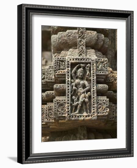 Details of Bas Relief of Orissa Dancers at Sun Temple, Konark, Orissa, India-Keren Su-Framed Photographic Print