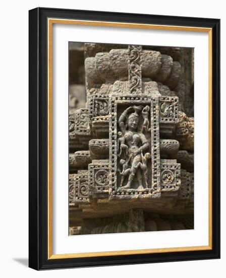 Details of Bas Relief of Orissa Dancers at Sun Temple, Konark, Orissa, India-Keren Su-Framed Photographic Print