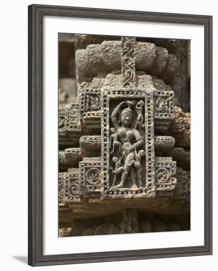 Details of Bas Relief of Orissa Dancers at Sun Temple, Konark, Orissa, India-Keren Su-Framed Photographic Print