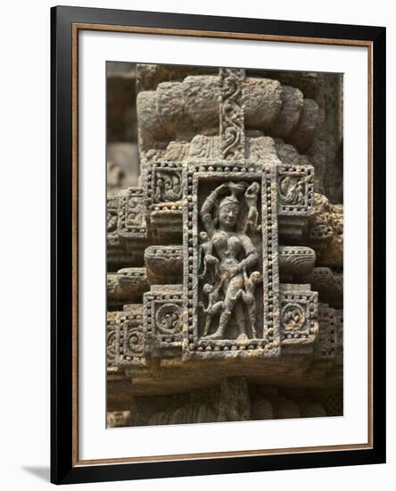 Details of Bas Relief of Orissa Dancers at Sun Temple, Konark, Orissa, India-Keren Su-Framed Photographic Print