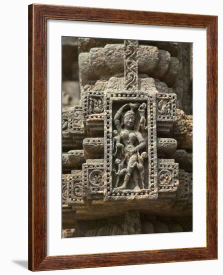 Details of Bas Relief of Orissa Dancers at Sun Temple, Konark, Orissa, India-Keren Su-Framed Photographic Print