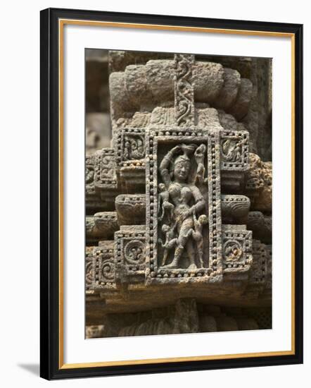 Details of Bas Relief of Orissa Dancers at Sun Temple, Konark, Orissa, India-Keren Su-Framed Photographic Print