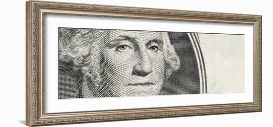 Details of George Washington's Image on the Us Dollar Bill-null-Framed Photographic Print