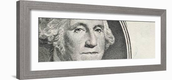 Details of George Washington's Image on the Us Dollar Bill-null-Framed Photographic Print