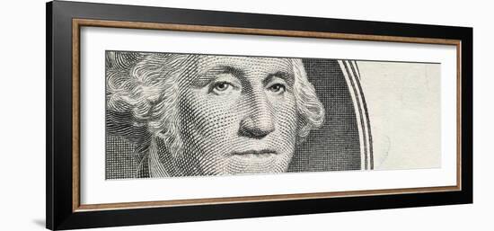 Details of George Washington's Image on the Us Dollar Bill-null-Framed Photographic Print