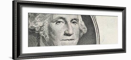Details of George Washington's Image on the Us Dollar Bill-null-Framed Photographic Print