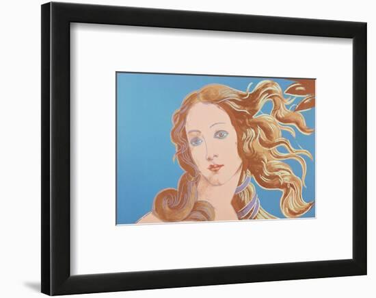 Details of Renaissance Paintings (Sandro Botticelli, Birth of Venus, 1482), 1984 (blue)-Andy Warhol-Framed Art Print