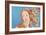 Details of Renaissance Paintings (Sandro Botticelli, Birth of Venus, 1482), 1984 (blue)-Andy Warhol-Framed Art Print