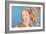 Details of Renaissance Paintings (Sandro Botticelli, Birth of Venus, 1482), 1984 (blue)-Andy Warhol-Framed Art Print