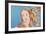 Details of Renaissance Paintings (Sandro Botticelli, Birth of Venus, 1482), 1984 (blue)-Andy Warhol-Framed Giclee Print