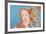 Details of Renaissance Paintings (Sandro Botticelli, Birth of Venus, 1482), 1984 (blue)-Andy Warhol-Framed Giclee Print