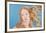 Details of Renaissance Paintings (Sandro Botticelli, Birth of Venus, 1482), 1984 (blue)-Andy Warhol-Framed Giclee Print