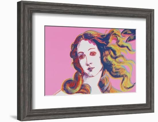 Details of Renaissance Paintings (Sandro Botticelli, Birth of Venus, 1482), 1984 (pink)-Andy Warhol-Framed Art Print