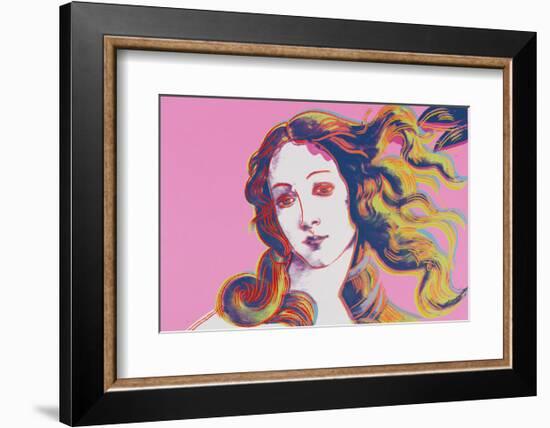 Details of Renaissance Paintings (Sandro Botticelli, Birth of Venus, 1482), 1984 (pink)-Andy Warhol-Framed Art Print