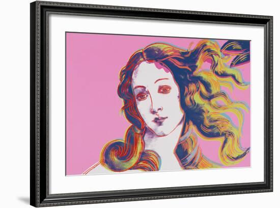 Details of Renaissance Paintings (Sandro Botticelli, Birth of Venus, 1482), 1984 (pink)-Andy Warhol-Framed Art Print