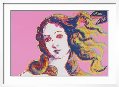 'Details of Renaissance Paintings (Sandro Botticelli, Birth of Venus,  1482), 1984 (pink)' Art Print - Andy Warhol | Art.com