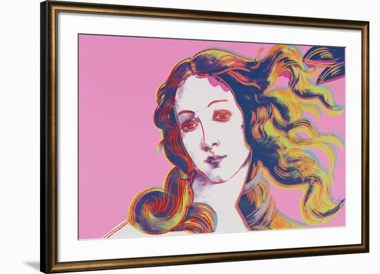 Details of Renaissance Paintings (Sandro Botticelli, Birth of Venus, 1482), 1984 (pink)-Andy Warhol-Framed Art Print