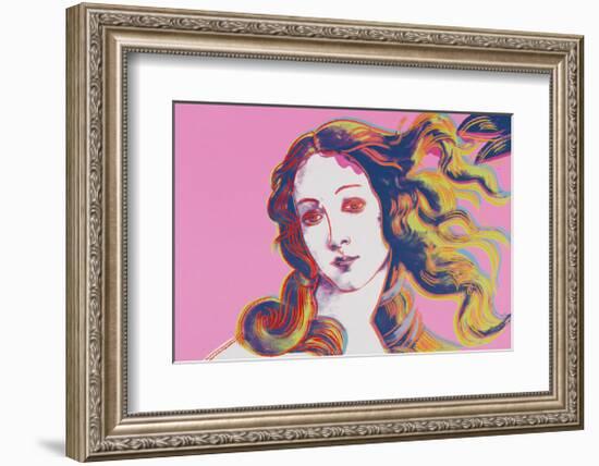 Details of Renaissance Paintings (Sandro Botticelli, Birth of Venus, 1482), 1984 (pink)-Andy Warhol-Framed Giclee Print