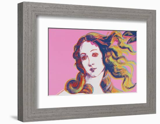 Details of Renaissance Paintings (Sandro Botticelli, Birth of Venus, 1482), 1984 (pink)-Andy Warhol-Framed Giclee Print