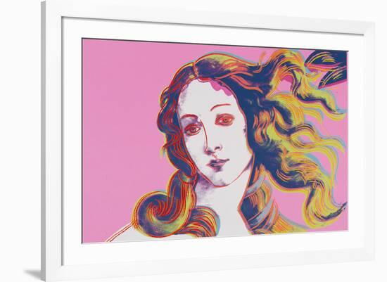 Details of Renaissance Paintings (Sandro Botticelli, Birth of Venus, 1482), 1984 (pink)-Andy Warhol-Framed Giclee Print