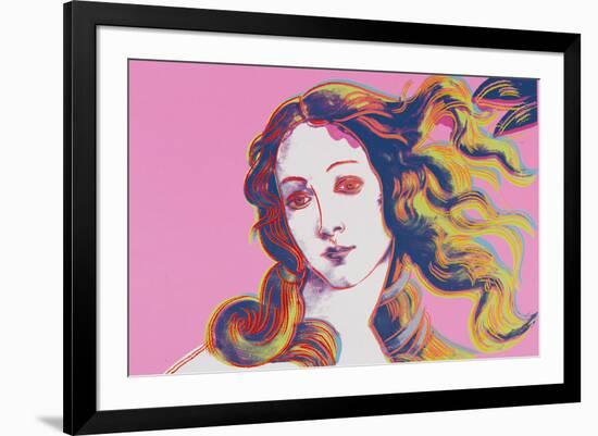 Details of Renaissance Paintings (Sandro Botticelli, Birth of Venus, 1482), 1984 (pink)-Andy Warhol-Framed Giclee Print