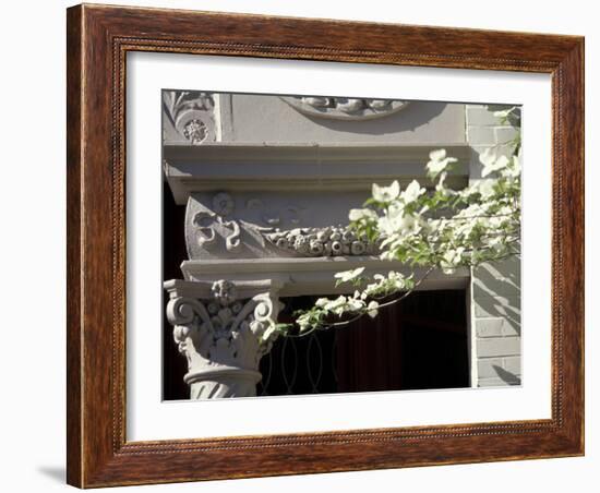 Details of Victorian Houses in Historic district, Louisville, Kentucky, USA-Michele Molinari-Framed Photographic Print