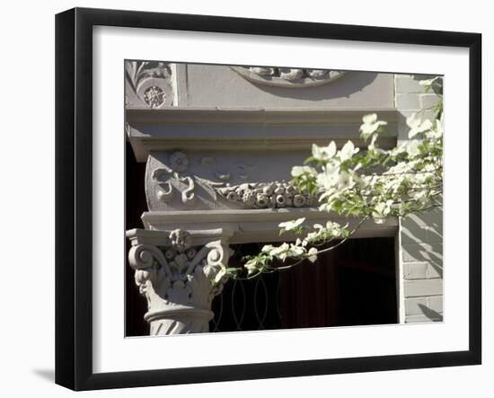 Details of Victorian Houses in Historic district, Louisville, Kentucky, USA-Michele Molinari-Framed Photographic Print