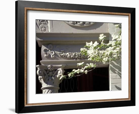 Details of Victorian Houses in Historic district, Louisville, Kentucky, USA-Michele Molinari-Framed Photographic Print