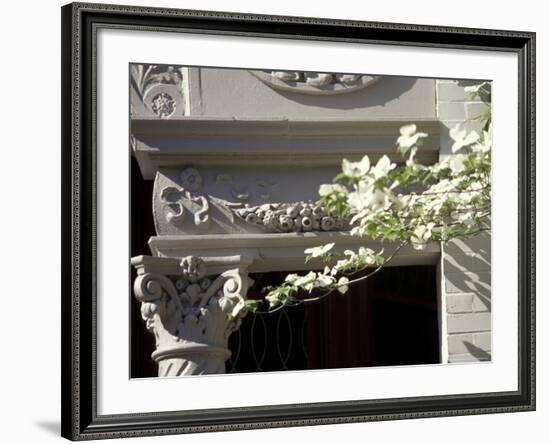 Details of Victorian Houses in Historic district, Louisville, Kentucky, USA-Michele Molinari-Framed Photographic Print