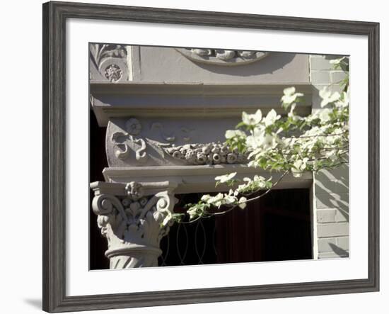 Details of Victorian Houses in Historic district, Louisville, Kentucky, USA-Michele Molinari-Framed Photographic Print