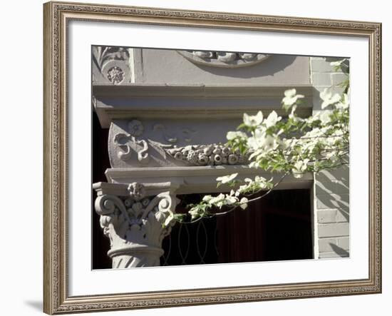 Details of Victorian Houses in Historic district, Louisville, Kentucky, USA-Michele Molinari-Framed Photographic Print