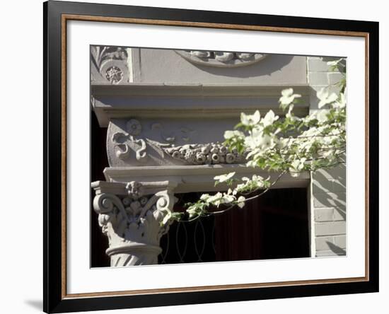 Details of Victorian Houses in Historic district, Louisville, Kentucky, USA-Michele Molinari-Framed Photographic Print