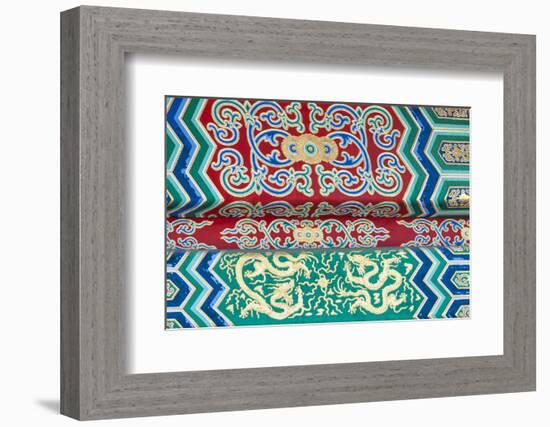 Details on the Hall of Supreme Harmony, Forbidden City, Beijing China-Michael DeFreitas-Framed Photographic Print