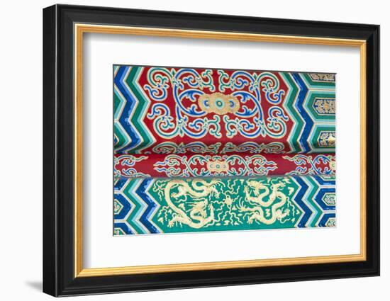 Details on the Hall of Supreme Harmony, Forbidden City, Beijing China-Michael DeFreitas-Framed Photographic Print