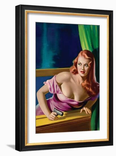 Detective Yearbook Magazine; Catching the Thief-Peter Driben-Framed Art Print