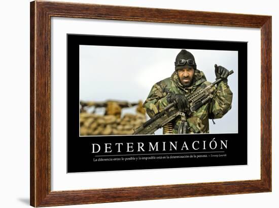 Determinación. Cita Inspiradora Y Póster Motivacional-null-Framed Photographic Print