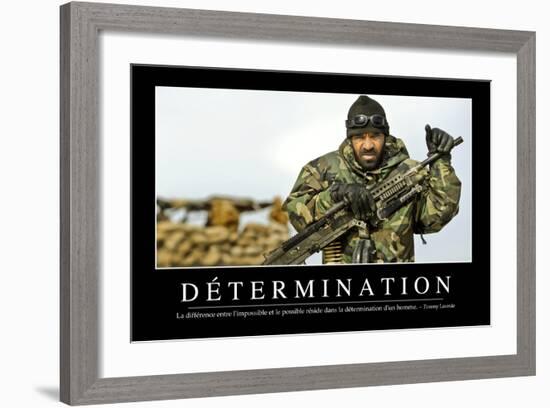 Détermination: Citation Et Affiche D'Inspiration Et Motivation-null-Framed Photographic Print