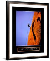 Determination: Climber-null-Framed Art Print