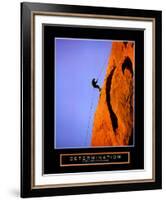 Determination: Climber-null-Framed Art Print