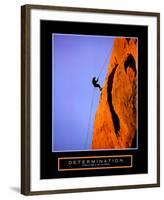 Determination: Climber-null-Framed Art Print