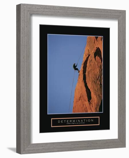 Determination - Climber-Unknown Unknown-Framed Photo