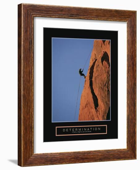 Determination - Climber-Unknown Unknown-Framed Photo