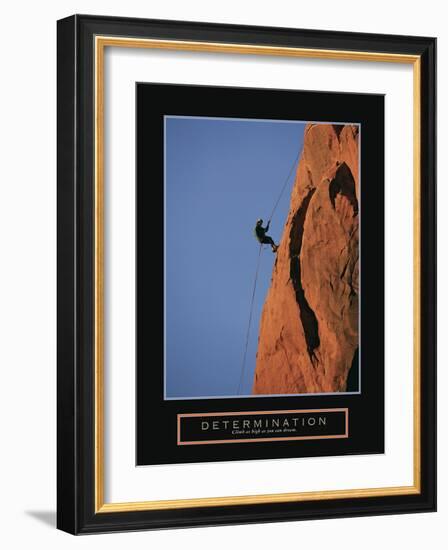 Determination - Climber-Unknown Unknown-Framed Photo